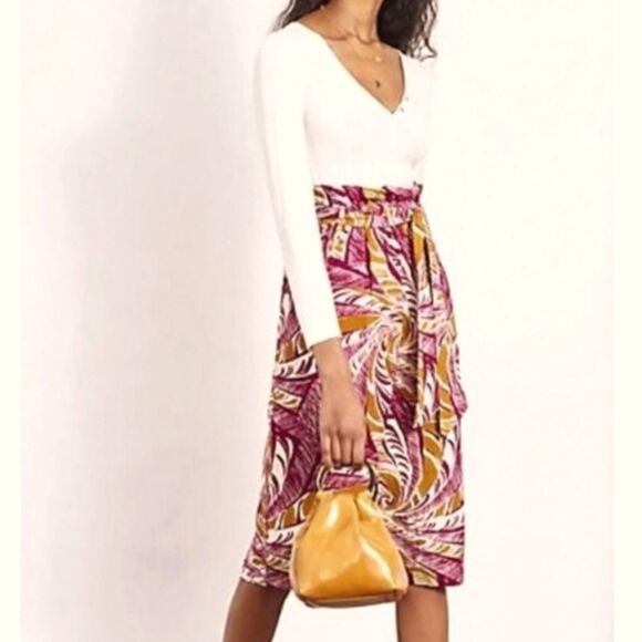 Anthropologie Dresses & Skirts - Anthropologie porridge lanai pocket midi skirt, xs